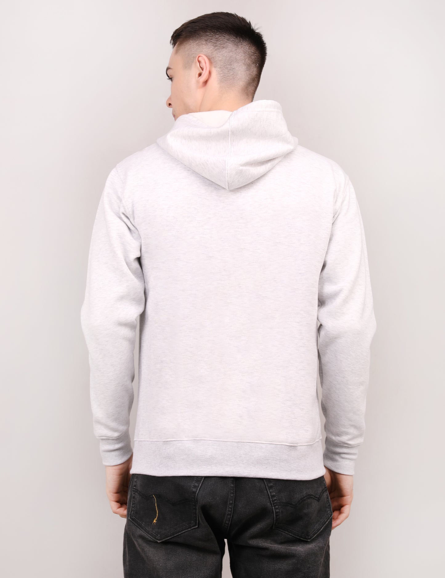 White Zipper Hoodie – Unisex | 100% Cotton Fleece | Custom Bulk Wear