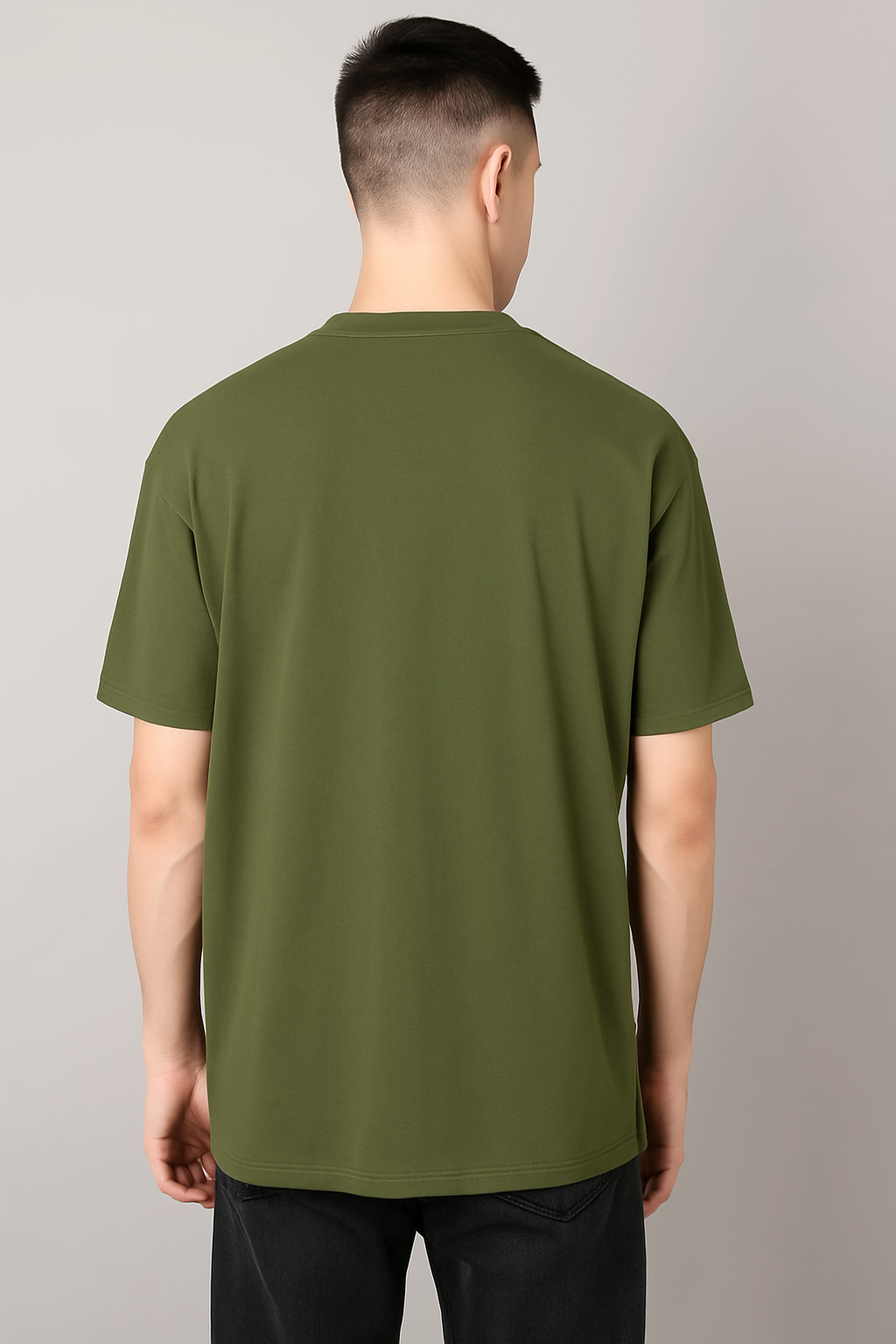 Oversized Olive Green T-shirt – 100% Cotton | Unisex | Perfect for Bulk Orders