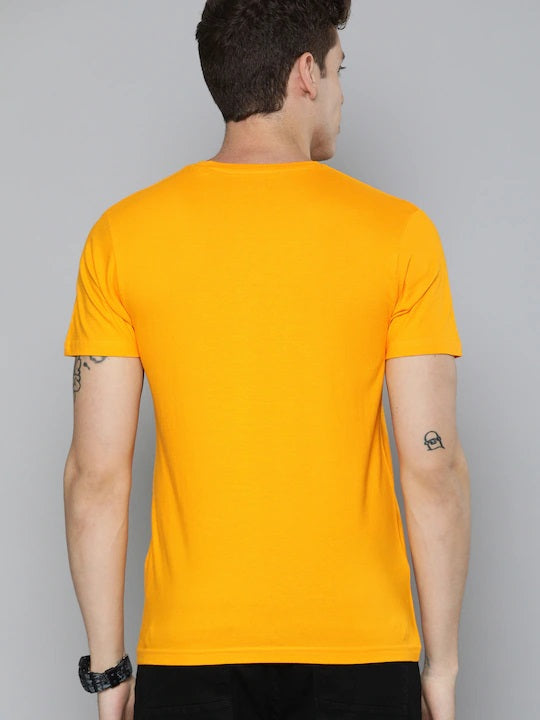 Round Neck Mustard Yellow T-shirt – Unisex | 100% Cotton | Ideal for Bulk Custom Orders