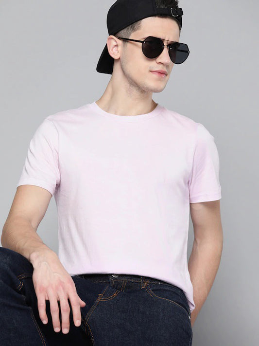 Round Neck Light Pink T-shirt – Unisex | 100% Cotton | Ideal for Bulk Custom Orders