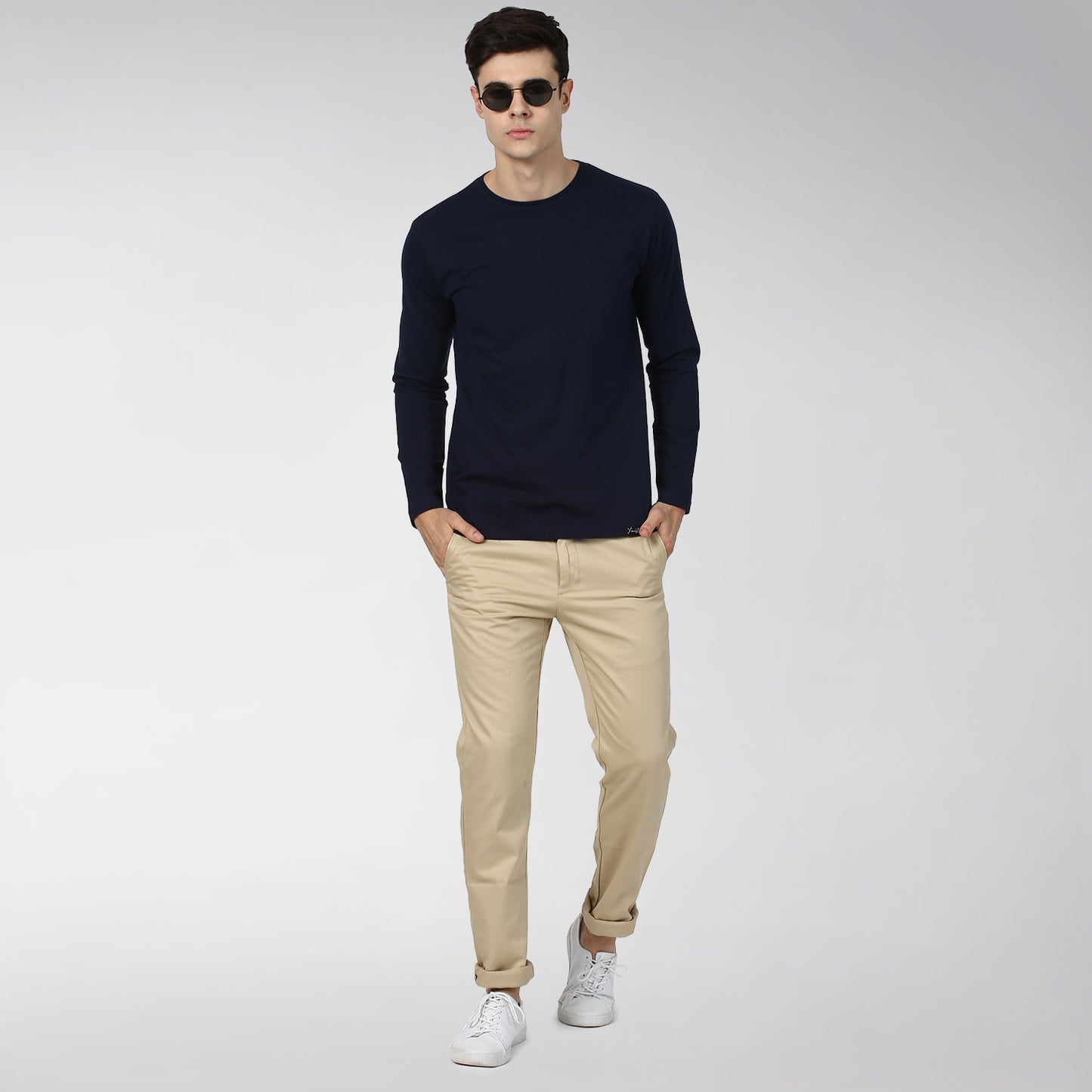 Full Sleeve Navy Blue T-shirt – Unisex | 100% Cotton | Premium Bulk Custom Wear